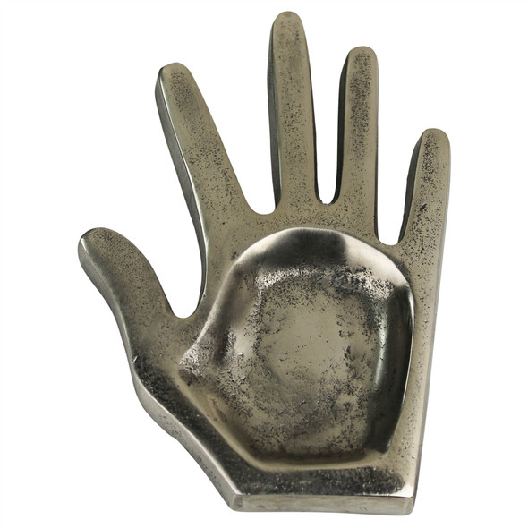 Silver Hand Shaped Tray