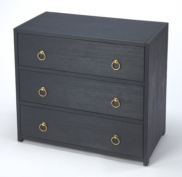 Lark Navy Blue 3 Drawer Chest