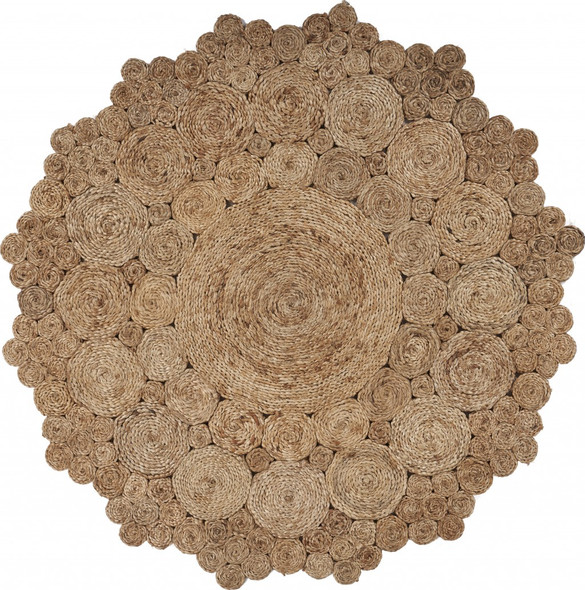 Bursting Medallion Boutique Jute Rug - 394229