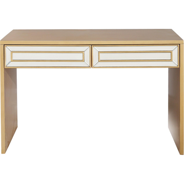 Antiqued Gold Finish Console Table - 396840