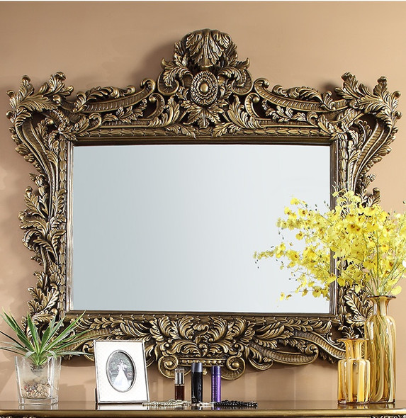 HD-905-C Cherry Traditional Decorative Wall Mirror