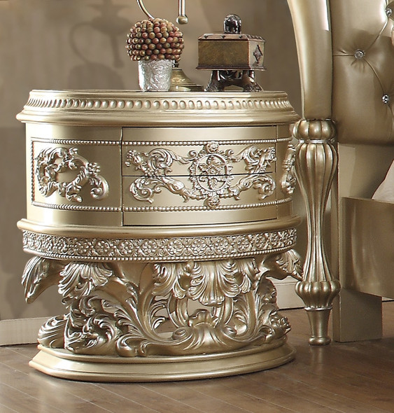 HD-8022 Champagne Traditional Nightstand
