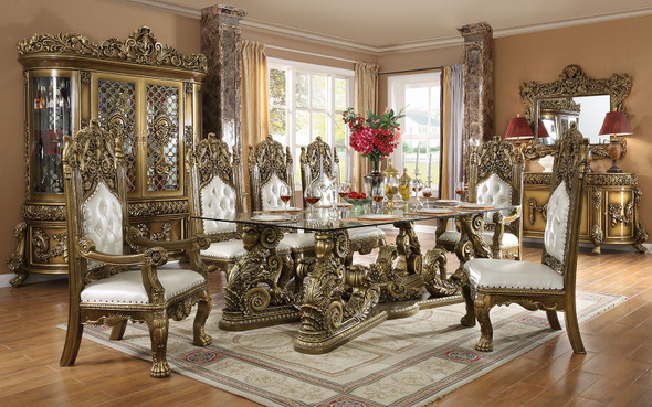 HD-1802 Bronze Rectangular Traditional Dining Table