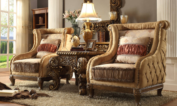 HD-458 Van Dyke Brown Traditional Upholstered Accent Chair
