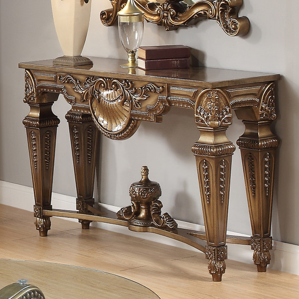 HD-8908B Bronze Traditional Console Table