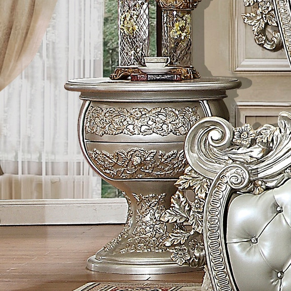 HD-1812 Champagne Gold/Pearl Traditional Nightstand