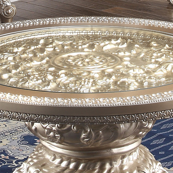 HD-328C Cherry With Gold Highlights Traditional End Table