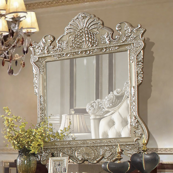HD-8022 Champagne Traditional Decorative Wall Mirror