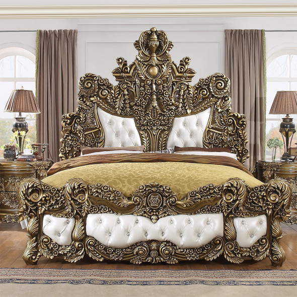 HD-1802 Bronze Traditional 5Pc Bedroom