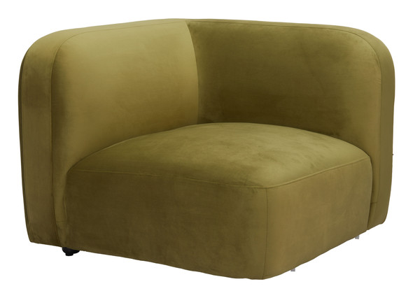 Biak Green Poplar and Birch Wood Corner Chair