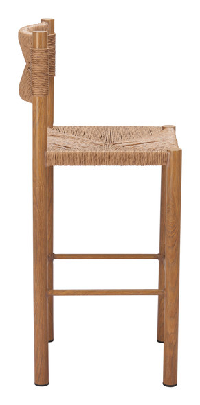 Iska Natural (Set of 2) Aluminum Barstool for Outdoor Use