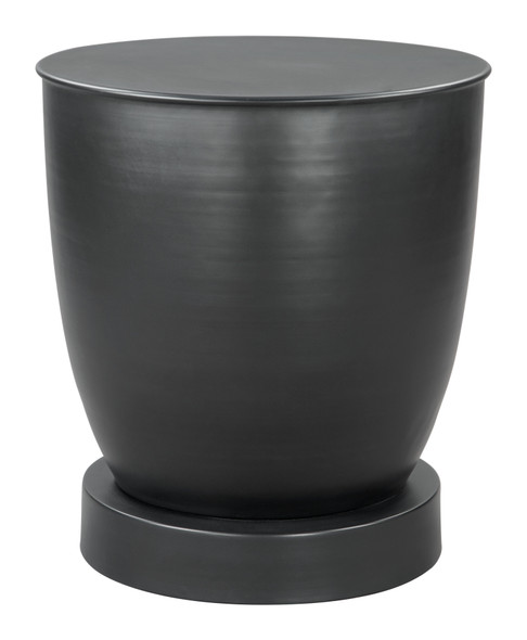 Baku Black Iron Round Side Table