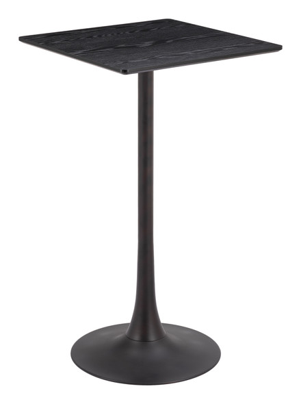 Valleta Black Steel Square Bar Table