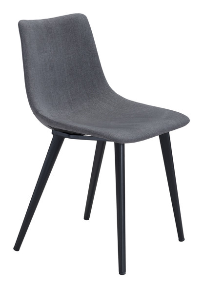 Daniel Gray (Set of 2) Steel and Polyester Dining Chair