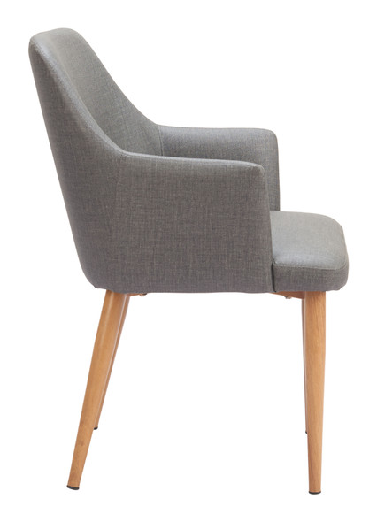 Wisom Gray (Set of 2) Ash Wood Dining Chair