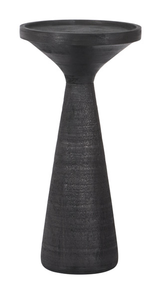 Omni Black Mango Wood Round Side Table