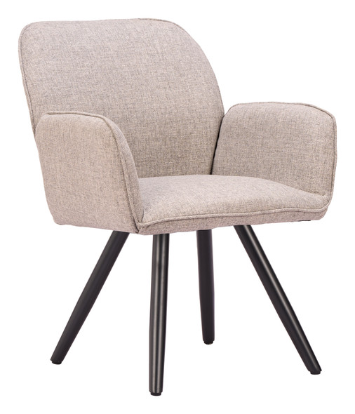 Sieve Beige (Set of 2) Aluminum and Olefin Swivel Dining Chair