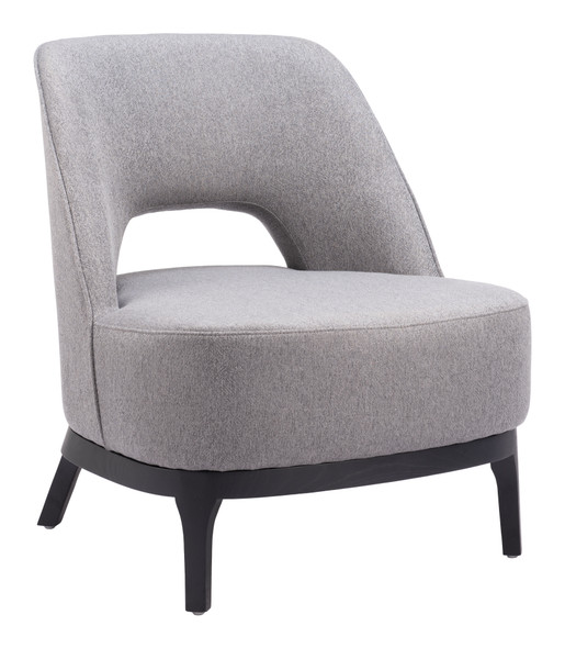Mistley Gray Ash Wood and Polyester Accent Chair