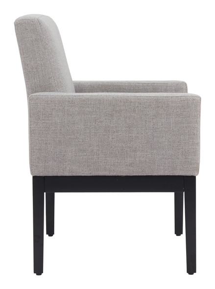 Senzil Gray Steel and Polyester Dining Chair