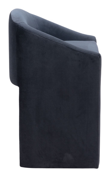 Emas Midnight Gray Steel and Polyester Counter Stool