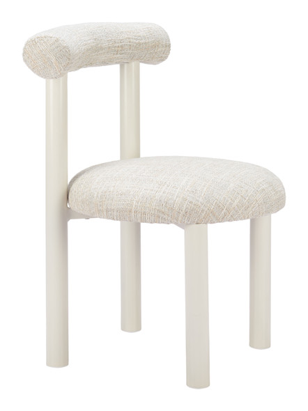 Ceres Beige Aluminum and Polyester Dining Chair for Outdoor Use