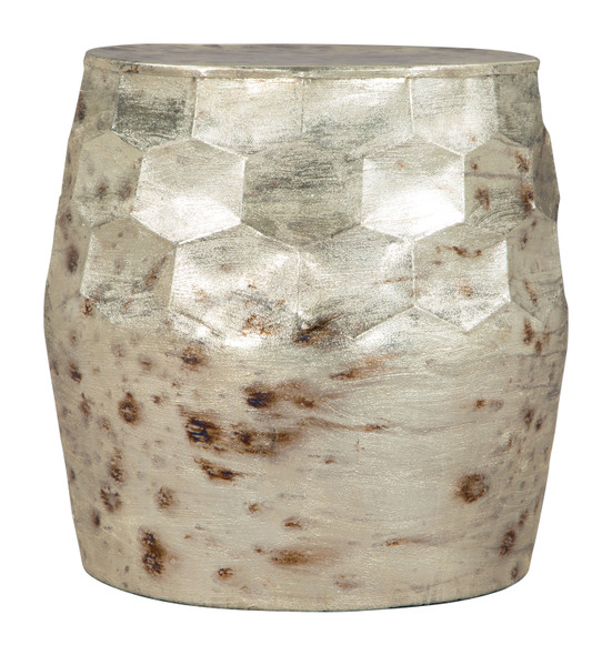 Pam Antique Beige Iron Round Side Table