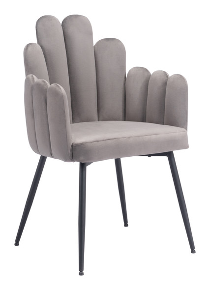 Noosa Gray (Set of 2) Steel and Polyester Dining Chair