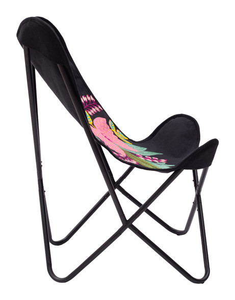 Mare Multicolor Iron and Cotton Accent Chair