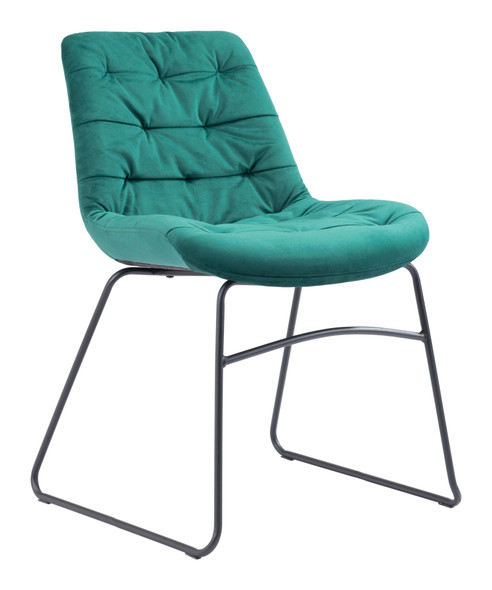 Tammy Green (Set of 2) Steel and Polyester Dining Chair