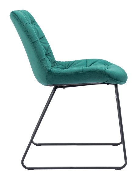 Tammy Green (Set of 2) Steel and Polyester Dining Chair