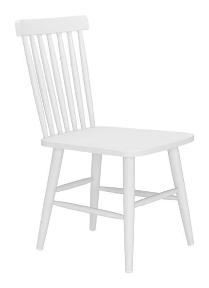 Zeilen White (Set of 2) Aluminum Dining Chair for Outdoor Use