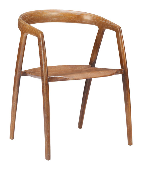 Ziran Walnut (Set of 2) Elm Wood Dining Chair