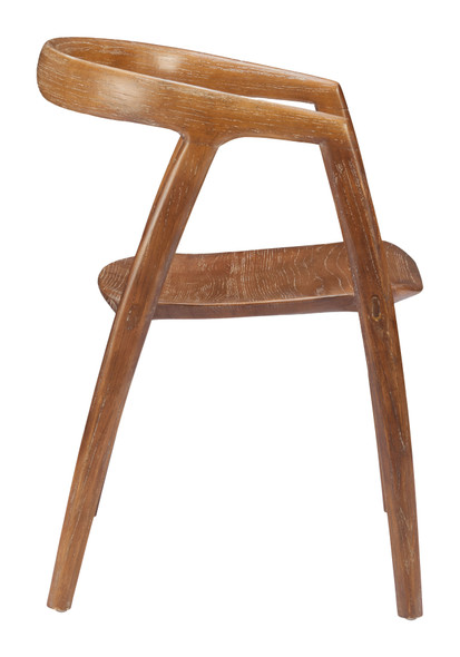 Ziran Walnut (Set of 2) Elm Wood Dining Chair