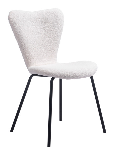 Thibideaux Ivory (Set of 2) Steel and Polyester Dining Chair