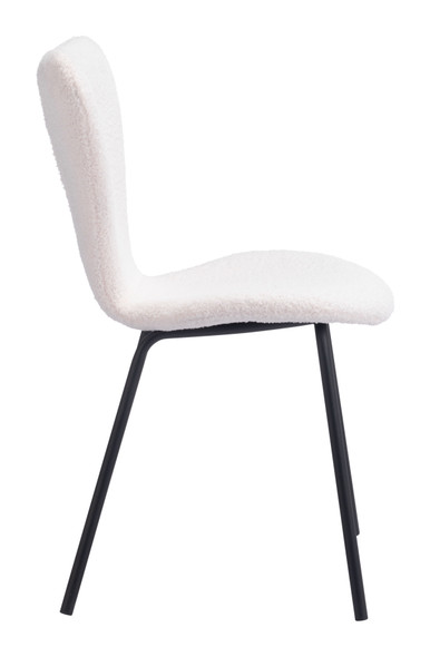 Thibideaux Ivory (Set of 2) Steel and Polyester Dining Chair