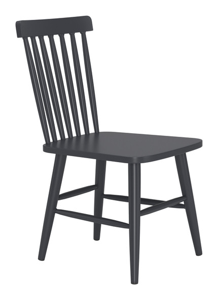 Zeilen Black (Set of 2) Aluminum Dining Chair for Outdoor Use