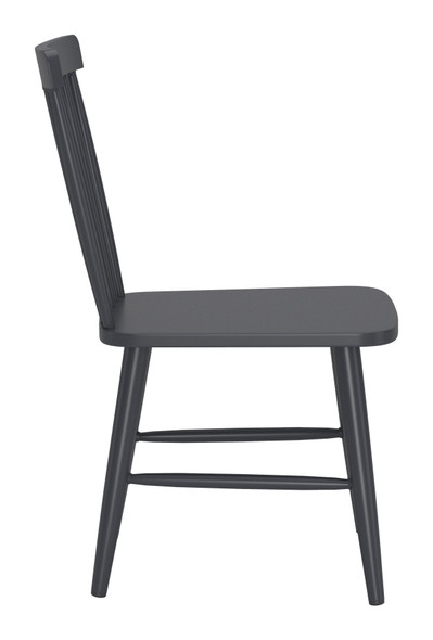 Zeilen Black (Set of 2) Aluminum Dining Chair for Outdoor Use