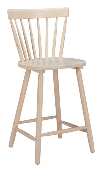 Tyce Natural (Set of 2) Rubberwood Counter Stool