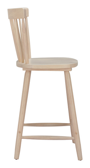 Tyce Natural (Set of 2) Rubberwood Counter Stool