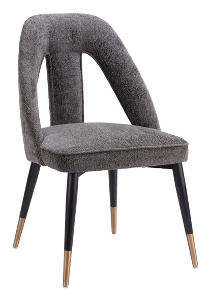Artus Gray Steel and Polyester Dining Chair