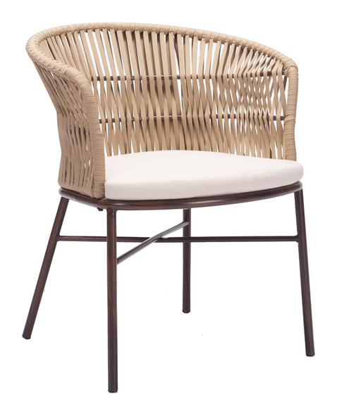Freycinet Natural (Set of 2) Steel and Polyester Dining Chair