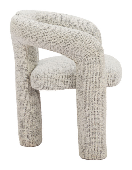 Buis Gray Pine Wood and Polyester Dining Chair