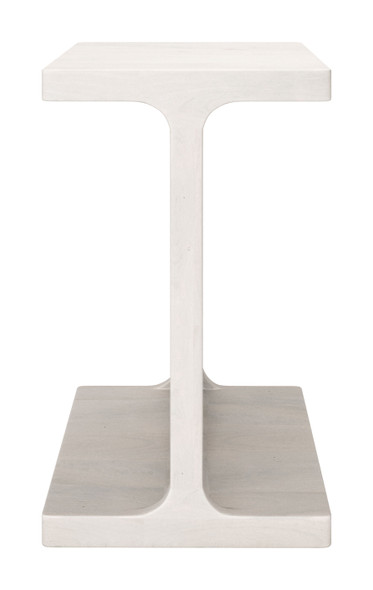 Bama Whitewashed Mango Wood Rectangular Side Table