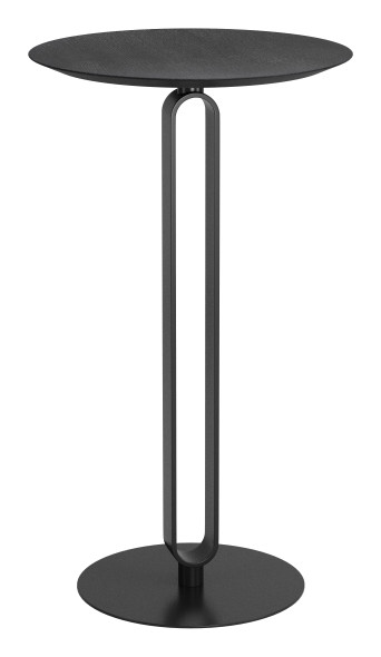 Derry Black Steel Round Bar Table