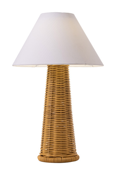 Palmia Natural Polyethylene Solar Table Lamp with USB Port