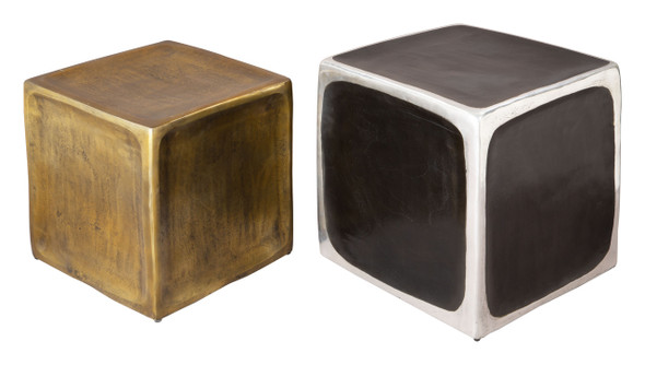 Brics Multicolor Aluminum Square Side Table Set