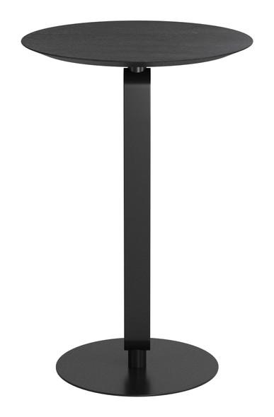 Derry Black Steel Round Counter Table