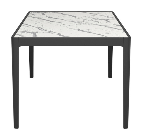 Tokai White Rubberwood Rectangular Dining Table