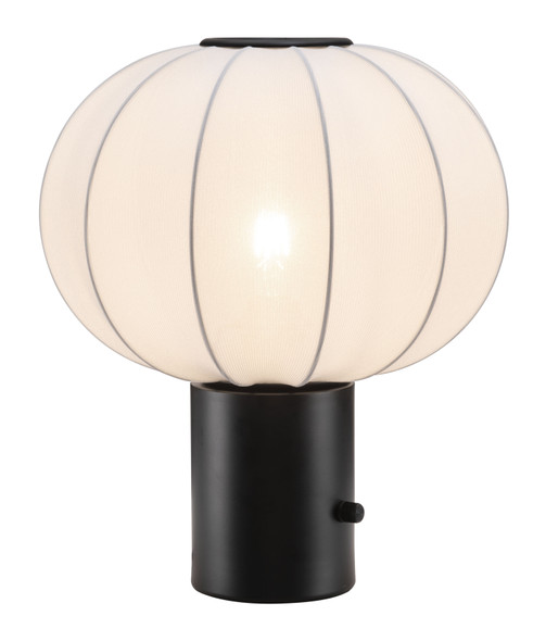 Wisteria White Steel Table Lamp with USB Port