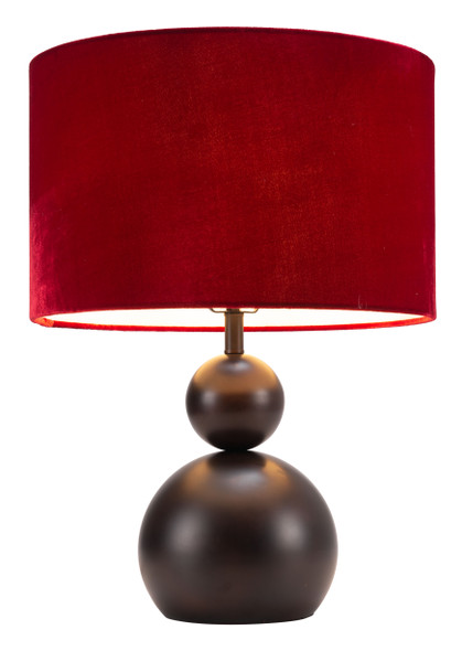 Shobu Red Steel Table Lamp